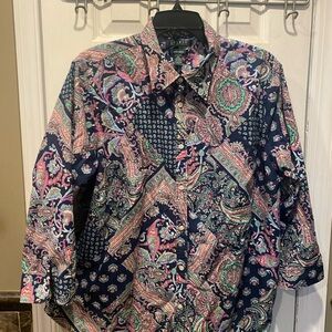 Lauren Ralph Lauren Multicolor Paisley Blouse